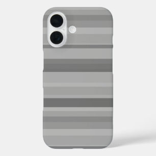 Funda iPhone 16 Rayas horizontales grises