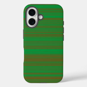 Funda iPhone 16 Rayas marrones verdes