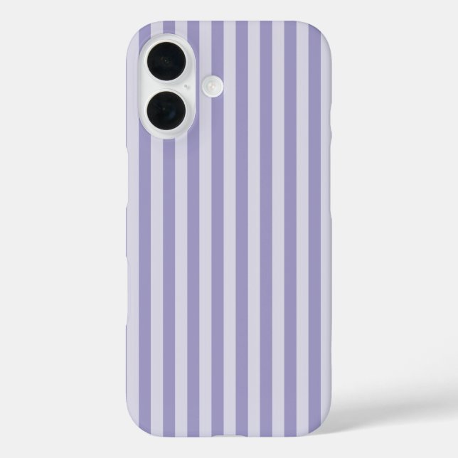 Funda iPhone 16 Rayas Moradas (Reverso )