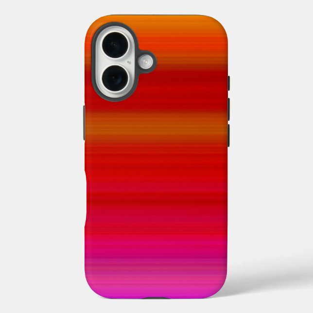 Funda iPhone 16 Rayas Multicolores Abstractas (Reverso )