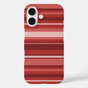 Funda iPhone 16 Rayas rojas