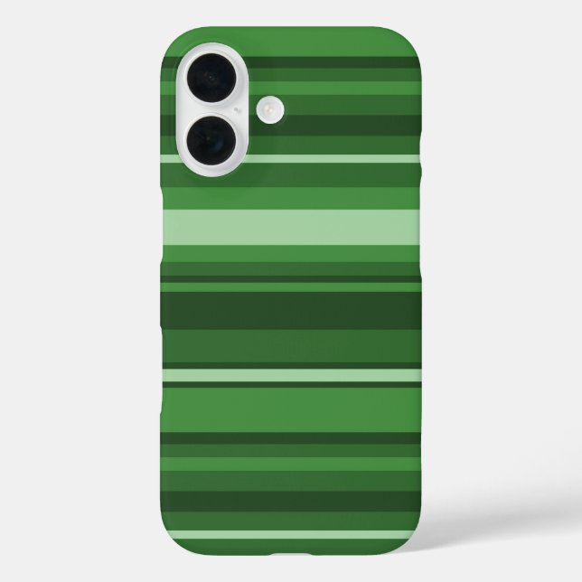 Funda iPhone 16 Rayas verdes (Reverso )