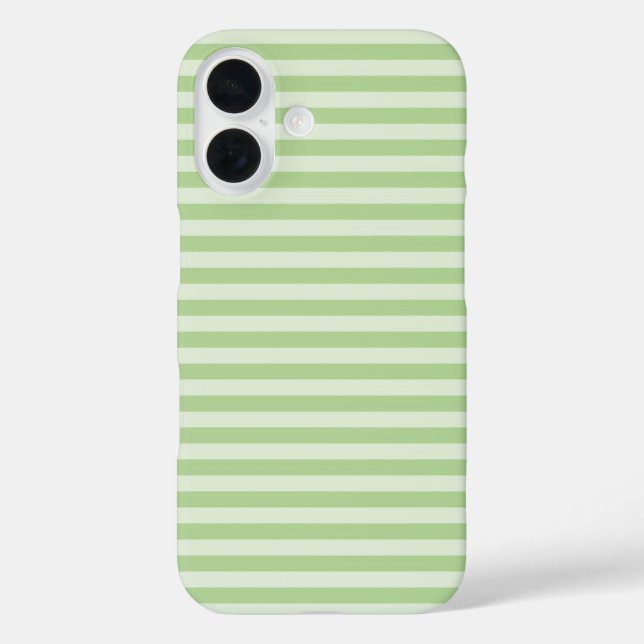 Funda iPhone 16 Rayas verdes (Reverso )