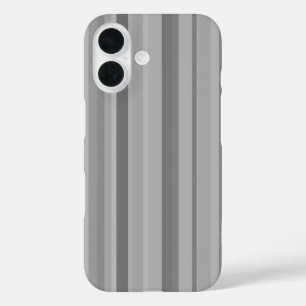 Funda iPhone 16 Rayas verticales grises
