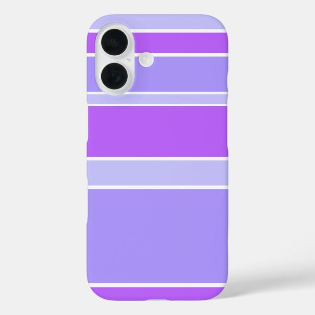 Funda iPhone 16 Rayas violetas (Reverso )