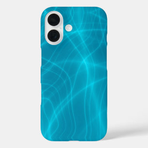 Funda iPhone 16 Rayos azules brillantes