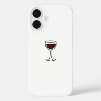 Funda iPhone 16 Red Wine Glass