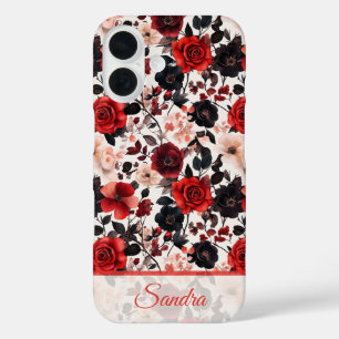 Funda iPhone 16 Regalo Clásico de Dama de Honor Rosa Floral Person