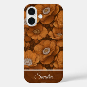 Funda iPhone 16 Regalo Clásico de Mejor Amiga Anémonas Florales Pe