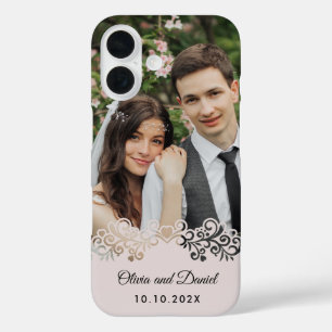 Funda iPhone 16 Regalo de boda personalizado y foto