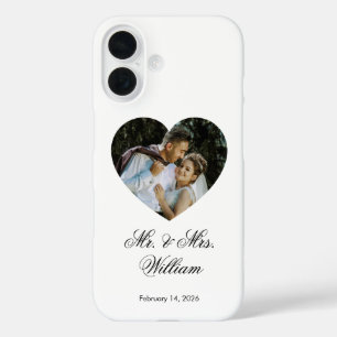 Funda iPhone 16 Regalo de Boda Romántico Estilo Premium