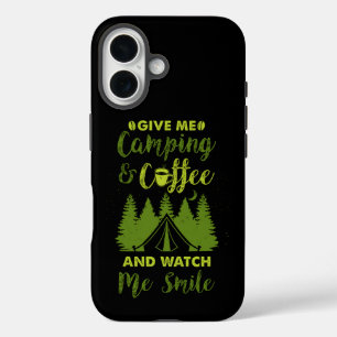Funda iPhone 16 Regalo de café para campista
