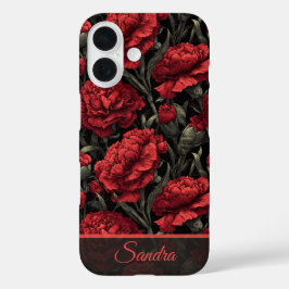 Funda iPhone 16 Regalo de clavel personalizado para esposa artísti