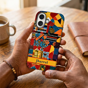 Funda iPhone 16 Regalo de cumpleaños para hombres mayores afroamer