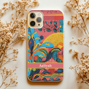 Funda iPhone 16 Regalo de Día de la Madre tribal afroamericano
