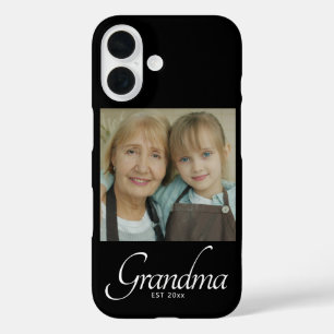 Funda iPhone 16 Regalo de Foto de Abuela Establecida