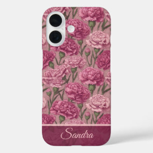 Funda iPhone 16 Regalo de Graduación con Clavel de Nombre Edgy