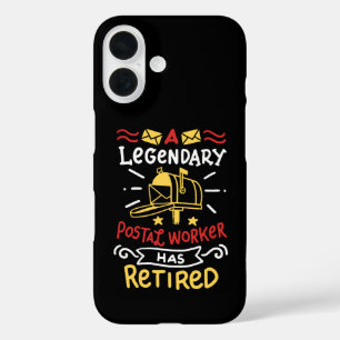 Funda iPhone 16 Regalo de jubilación de trabajador postal retirado