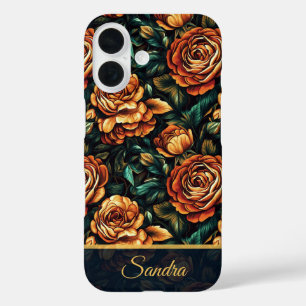 Funda iPhone 16 Regalo de Jubilación Lindo Rosa Floral Personaliza