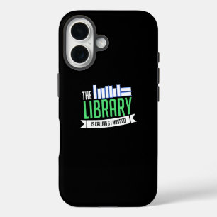 Funda iPhone 16 Regalo de libros de bibliotecas bibliotecarias