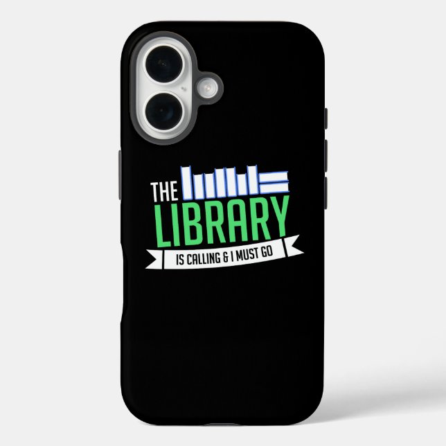 Funda iPhone 16 Regalo de libros de bibliotecas bibliotecarias (Reverso )