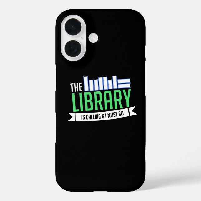Funda iPhone 16 Regalo de libros de bibliotecas bibliotecarias (Reverso )
