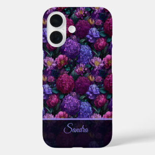 Funda iPhone 16 Regalo de Madre Audaz Hortensias Nombre