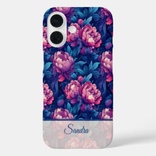 Funda iPhone 16 Regalo de madre con estilo Peonía Floral Personali
