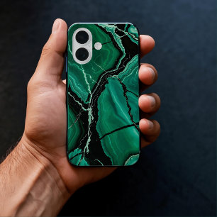 Funda iPhone 16 regalo de mármol verde