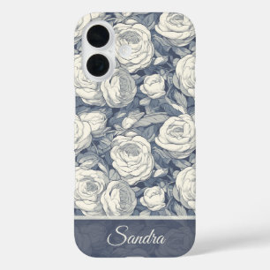 Funda iPhone 16 Regalo de vacaciones elegante Rosa personalizada