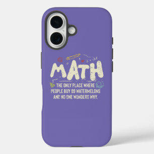 Funda iPhone 16 Regalo del profesor de matemáticas