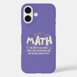 Funda iPhone 16 Regalo del profesor de matemáticas