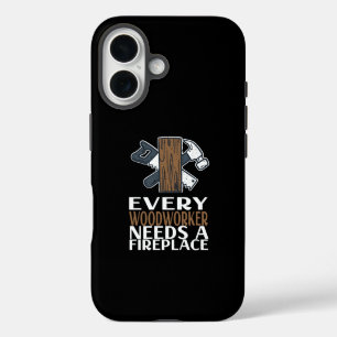 Funda iPhone 16 Regalo para carpintero de madera