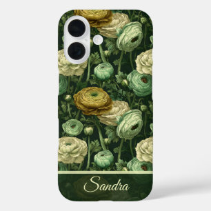 Funda iPhone 16 Regalos Coloridos para Mamá Nombre de Flor Ranuncu