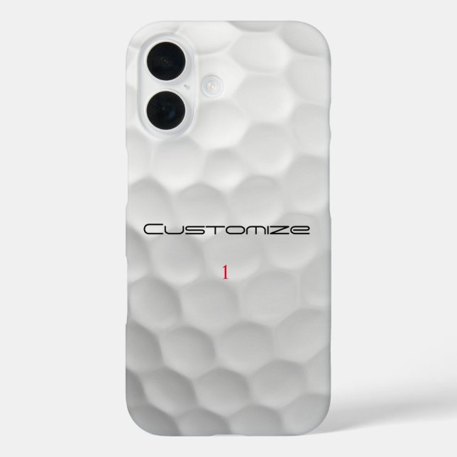 Funda iPhone 16 Regalos de Pelotas de Golf Personalizadas Serie de (Reverso )