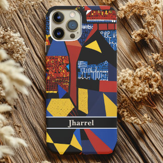 Funda iPhone 16 Regalos de retiro abstractos para papá afroamerica