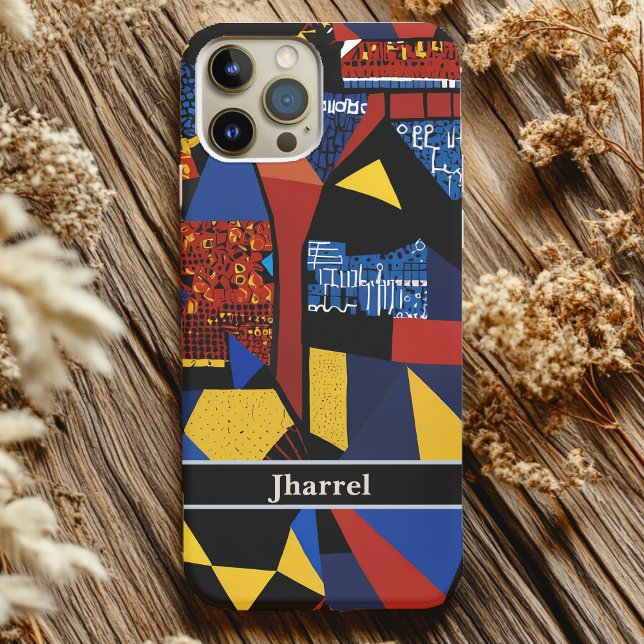 Funda iPhone 16 Regalos de retiro abstractos para papá afroamerica (Abstract Retirement Gifts for African American Dad Case-Mate iPhone Case)