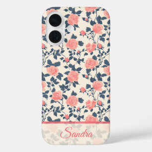 Funda iPhone 16 Regalos para Mamá Audaz Rosa Floral Personalizado