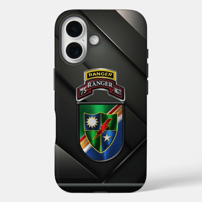 Funda iPhone 16 Regimiento Ranger 75  (Reverso )