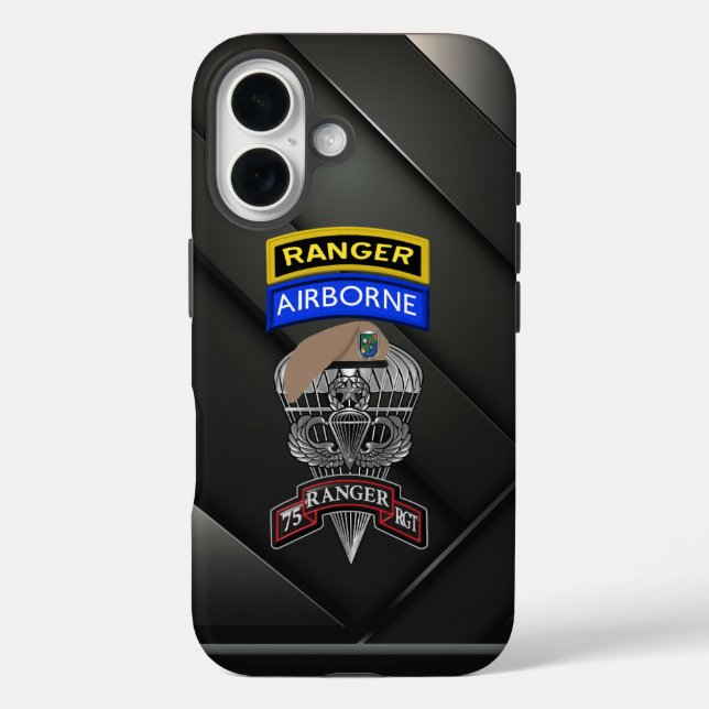 Funda iPhone 16 Regimiento Ranger 75  (Reverso )