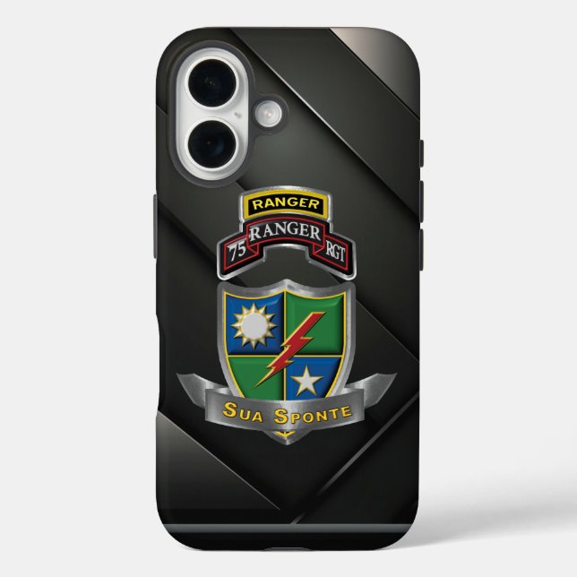 Funda iPhone 16 Regimiento Ranger 75  (Reverso )