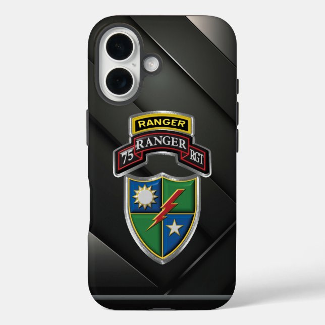 Funda iPhone 16 Regimiento Ranger 75  (Reverso )