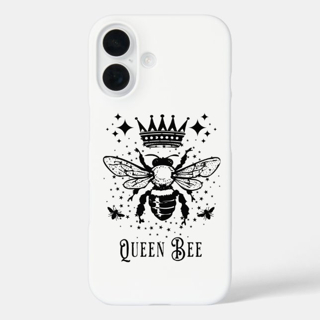 Funda iPhone 16 Reina Abeja – Emblema Místico del Tarot (Reverso )