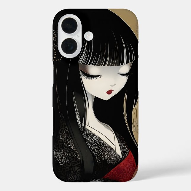 Funda iPhone 16 Reina del Anime de Japón (Reverso )