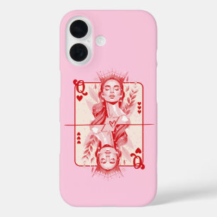 Funda iPhone 16 Reina del arte de los corazones
