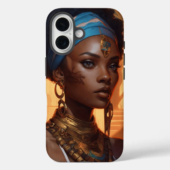 Funda iPhone 16 Reina mística del reino antiguo (Reverso )