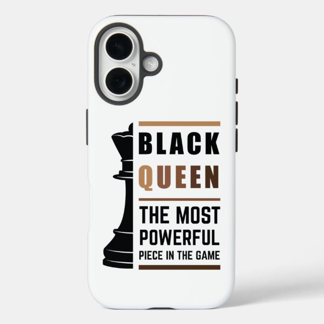 Funda iPhone 16 Reina Negra La Pieza Más Poderosa Del Juego 2 (Reverso )