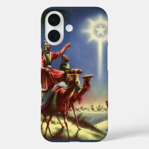 Funda iPhone 16 Religión vintage, hombres sabios con estrella de B