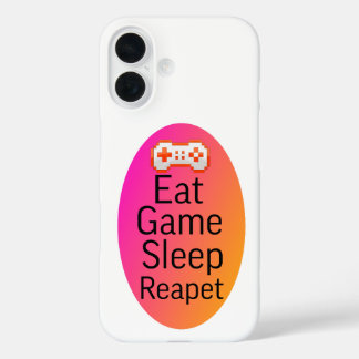 Funda iPhone 16 Repetición de sueño de juego de mesa
