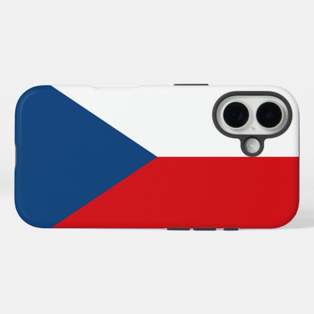 Funda iPhone 16 República Checa (Reverso (Horizontal))